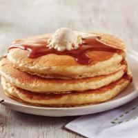 Pancakes · Comes with 3 pancake and one syrup container.