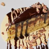 Boston Cream Pie · (contains nuts) sponge cake, custard, chocolate sauce, creme anglaise, almonds, toffee bits