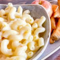 Kids' House-Made Mac & Cheese · served with fresh fruit and choice of side