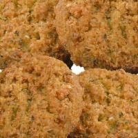 Falafel (4) · 4 pieces of the deep-fried ball made from ground chickpeas and a blend of herbs and spices. ...