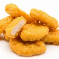 Chicken Nuggets · 6 pieces of delicious chicken nuggets breaded and fried to perfection.