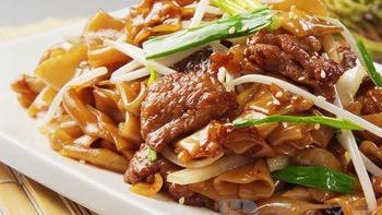 Beef Chow Fun · Sea food rice noodles.