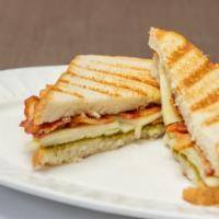 Grilled Cheese Sandwich · Mozzarella & Cheddar cheese on toasted Italian bread.
