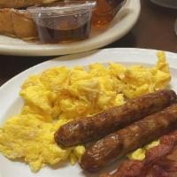 3 Pcs French Toast With Meat · 