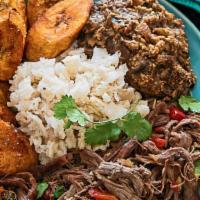Grilled Beef · Served with Rice & Beans, Salad or Fried Plantain.