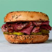 The Brick Lane  · House-Smoked Pastrami, Colman's Mustrard & Pickles on a Wood-Fired Bagels