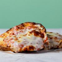 Classic Cheese Pizza Bagel · Mozzarella, Provolone & Marinara on a Wood-Fired Bagel