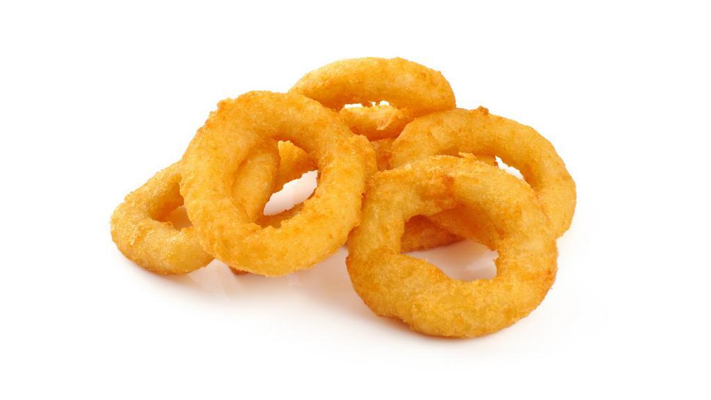 Onion Rings · Delicious breaded and deep-fried onions.