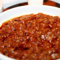 Mesir Wot · Vegetarian. Red lentils stew cooked in onion, berbere, and spices (served with two choices o...