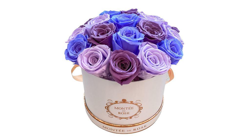 Violet Dome · All arrangements in this collection also come with a luxury organic rose tea box.