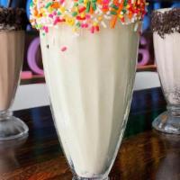 Vanilla Bean Milk Shake · rainbow sprinkles