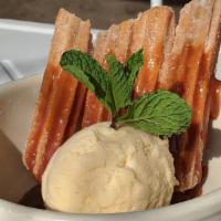 Mexican Churros · Add vanilla ice cream for an additional charge.