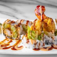 Lobster Roll · Served with deep-fried lobster tempura, avocado, cucumber spicy mayo, and eel sauce. Served ...