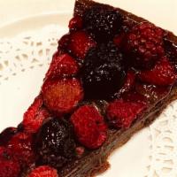 Chocolate Berry Tart · A Chocolate & Almond Short pastry crust filled with chocolate ganache made with cocoa nibs. ...