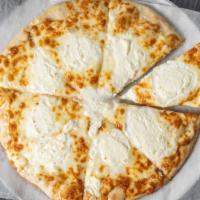 White Pie · Mozzarella, ricotta, and parmesan cheese. (no sauce)