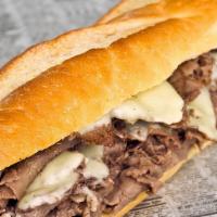 Philly Cheese Steak  · Roast beef, onions, peppers and American cheese on a Hero