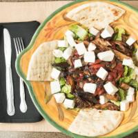Caprese Salad · Fresh mozzarella sliced, tomato & fresh basil with olive oil and herbs.