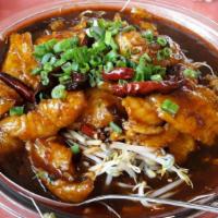 Shredded Chicken Hunan Style · Spicy.