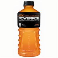 Powerade Orange Sports Drink Plastic Bottles · 32 oz