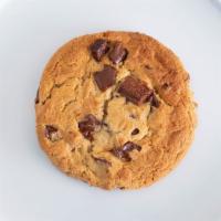 Large Chocolate Chip Cookie · Large Chocolate Chip Cookie with big chunks of chocolate chips, freshly baked daily in store