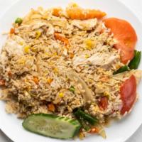 Original Thai Fried Rice · Fried rice made with green pea, carrot and egg.