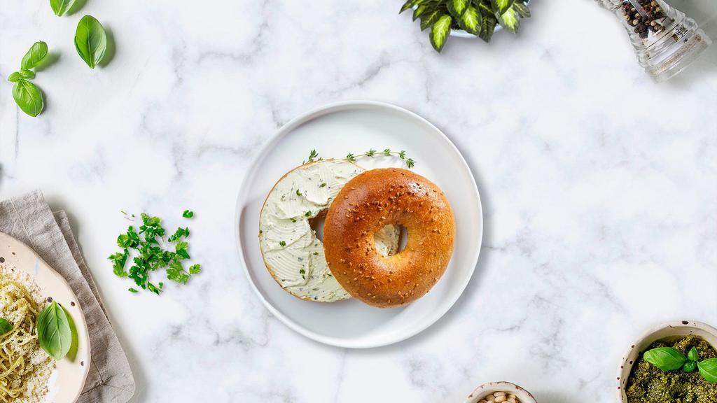 Cream Cheese Bagel · Get a wholesome toasted bagel of your choice with our special cream cheese!