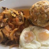 Bolón Mixto Con Huevo Y Bistec · 