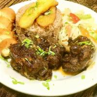 Brown Stew Chicken Mon & Tues · Chicken falling off the bone, stewed to perfection with potatoes and vegetables.  Served wit...