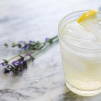 Lavender Lemonade · House made lavender lemonade, made with fresh lemons and lavender, blended with your choice ...