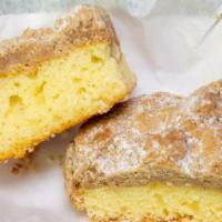 Crumb Cakes · Per slice. Most Streizel  crumb cake with great cake bottom