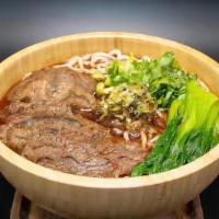 Braised Beef Noodle Soup 台式红烧牛肉面 · Hot & spicy.