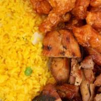 Combo#7. Veg Fried Rice& Bourbon Chicken & General Tso’S Chicken  · Veg Fried Rice& Bourbon Chicken & General Tso’s Chicken