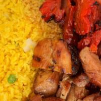 Combo#9 Veg Fried Rice& Boneless Rib & Bourbon Chicken · Veg fried rice& boneless rib & bourbon chicken