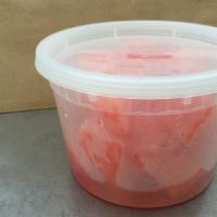 Watermelon In The Pint · Cut up watermelon in the pint