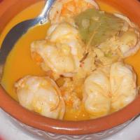 Camarones Al Ajillo · Shrimp sauteed in garlic & olive oil.