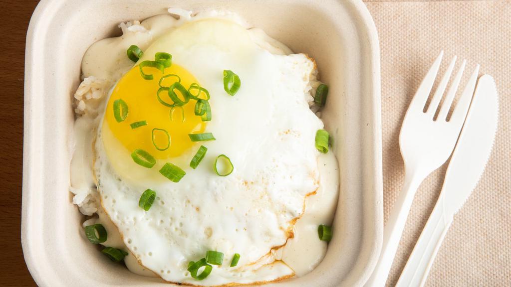 Smoked Loco Moco Bowl · Spicy or Mild.

Consuming raw or undercooked eggs
may increase your risk of foodborne illness.