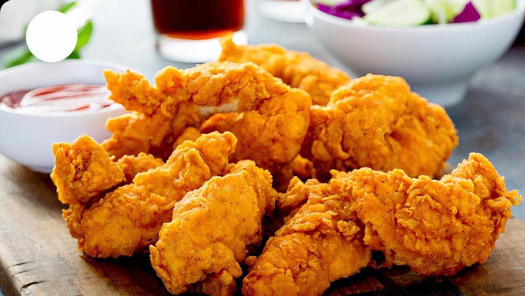 Chicken Fingers · Breaded chicken tender served with your favorite sauce.