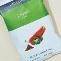 Jalapeno Chips · Kettle cooked in sunflower oil until nice and crisp with a jalapeño kick.