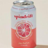 Grapefruit Spindrift Sparkling Water · 12 oz can of Grapefruit Spindrift Sparkling Water.