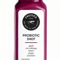Probiotic Shot · Combination of probiotics & red cabbage with sweet apple, and a light kick of ginger