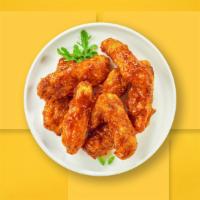 Bbq Beast Tenders · Chicken tenders breaded and fried until golden brown before being tossed in barbecue sauce.