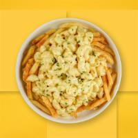 Mac & Cheese Fries · (Vegetarian) Creamy mac & cheese, hot sauce, and melted cheese topped on Idaho potato fries.