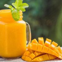Wall Street Smoothie · Fresh smoothie made with Mango, banana, papaya and apple juice.