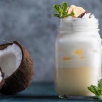 Piña Colada Smoothie · Fresh smoothie made with Pineapple, banana, agave and organic coconut water.