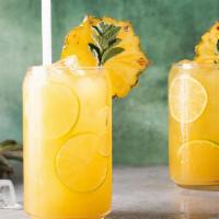 Rise And Shine Juice · Fresh juice made with Pineapple, apple, ginger and orange juice.