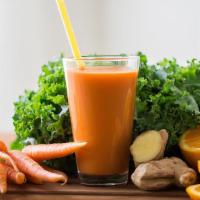 Stress Buster Juice · Fresh juice made with Spinach, carrot, ginger and kale.