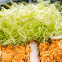 Chicken Katsu · Chicken Cutlet with Rice, Vegetable, and Sauce