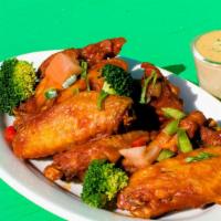 Chicken Wings · Jerk Chicken Wings or
Baffalo Wings or
BBQ Wings or
Fried Wings