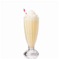 Vanilla Milkshake · Creamy Vanilla milkshake topped with whipped cream.