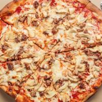 3 Items Pizza · Hot fresh dough and made with 100% real cheese with the finest toppings.